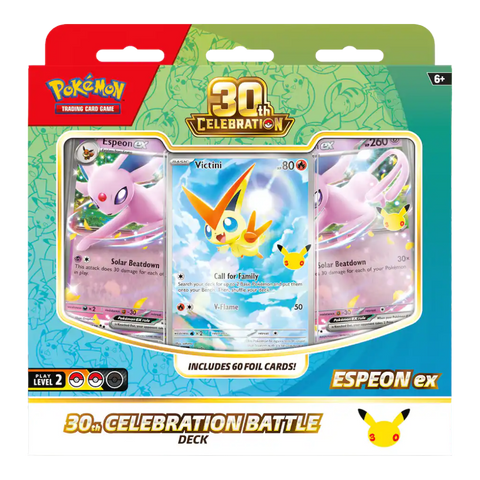 Pokemon 30th Celebration Battle Deck: Espeon ex and Umbreon ex (Set of 2)