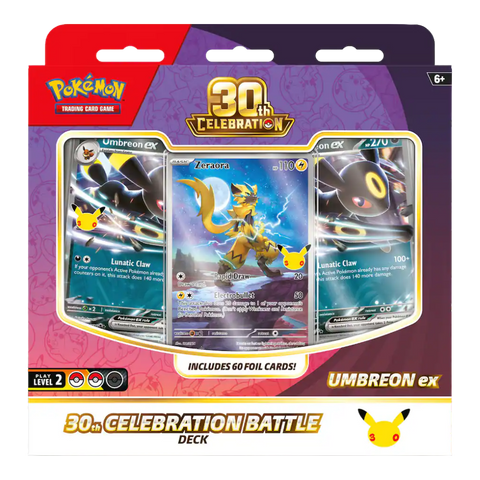 Pokemon 30th Celebration Battle Deck: Espeon ex and Umbreon ex (Set of 2)